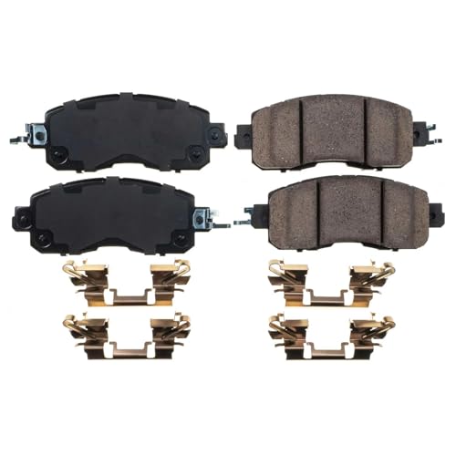 Image of PowerStop Front Brake Pads for Nissan Altima 2021-23 - Z17 Ceramic Brake Pads with Installation Hardware, 17-1650N