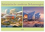 Futuristische moderne Behausungen (Tischkalender 2026 DIN A5 quer), CALVENDO Monatskalender: Runde Gebäude und gläserne Fassaden (CALVENDO Orte)