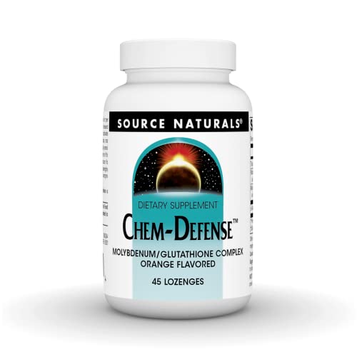 Source Naturals Chem-Defense - Molybdenum/Glutathione Complex Orange Flavor - 45 Lozenges
