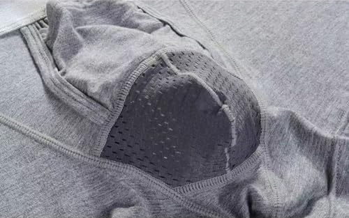 Mens Functional Boxers Briefs Separate Underwear Enhancing Pouch Trunks Short Leg Boxers4