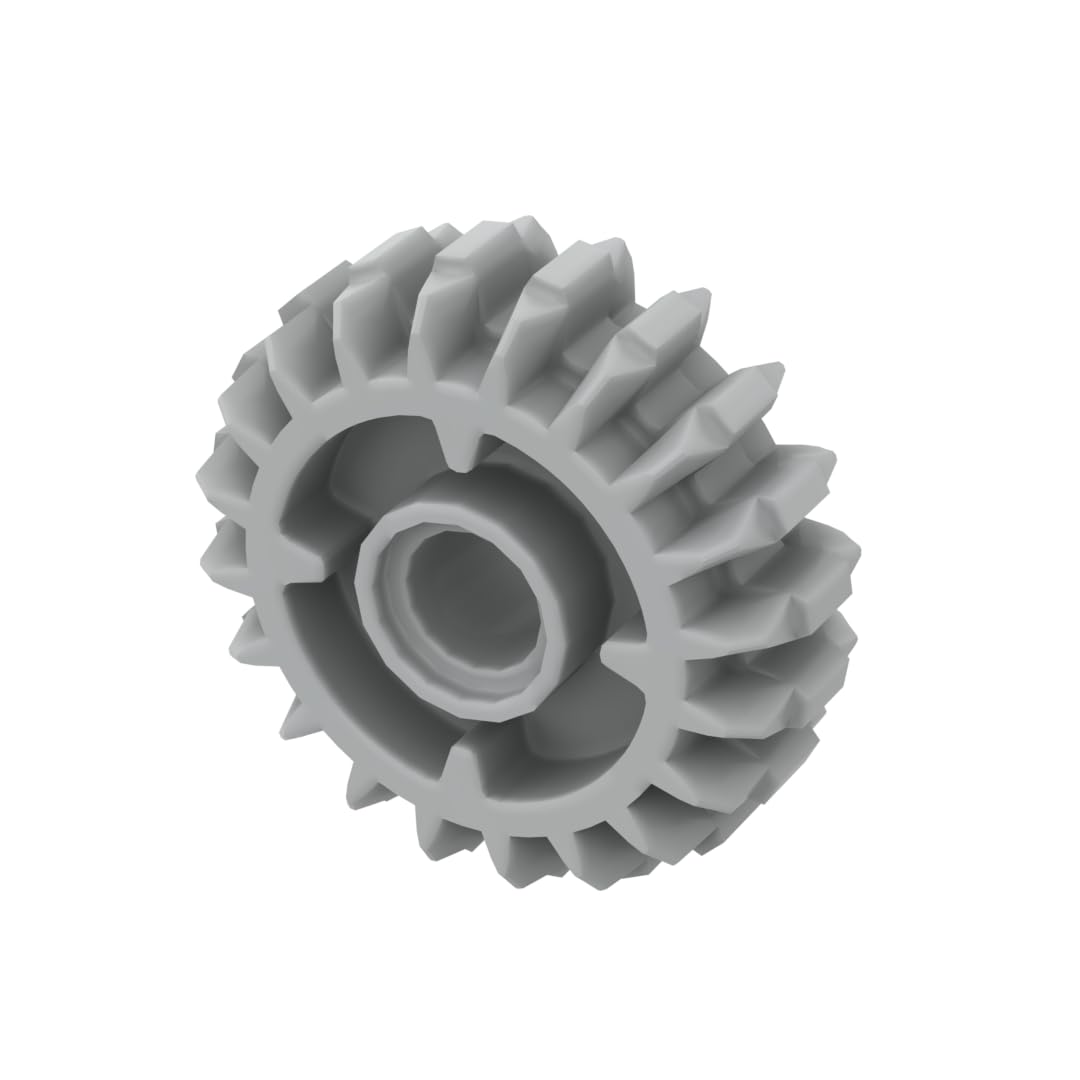 35185 Gear Technic Gear 20 Tooth Double Bevel with Clutch on Both Sides 50 Pieces GDS-1497 Compatible with Lego Building Blocks Color:Light Bluish Gray 194 — image 1