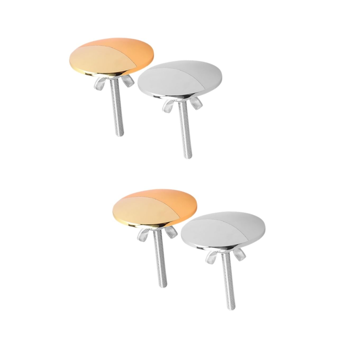 Cache trou d evier en inox argent pour harmoniser la decoration de votre cuisine