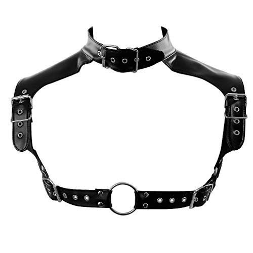 Men's Leather Body Harness Punk Belt Adjustable Buckle Belt Gothic Carnival Club Clothing Accessories