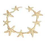 NINMQCFVG Bohemia Vintage Gran Collar de Gargantillas de Estrella de Mar de Metal Pendientes para mujeres Fiesta de Charm de moda Banquete Joyería