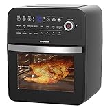 EMtronics Retro Air Fryer Oven Combi, Rotisserie and Grill, Large Family Size 12L with 16 Pre-Set Menus for Oil Free Cooking – Black