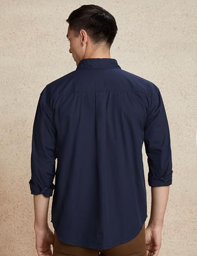 Image of Amazon Brand - Symbol Men's Solid Oversized Cotton Casual Shirt | Plain | Full Sleeve (Available in Plus Sizes)