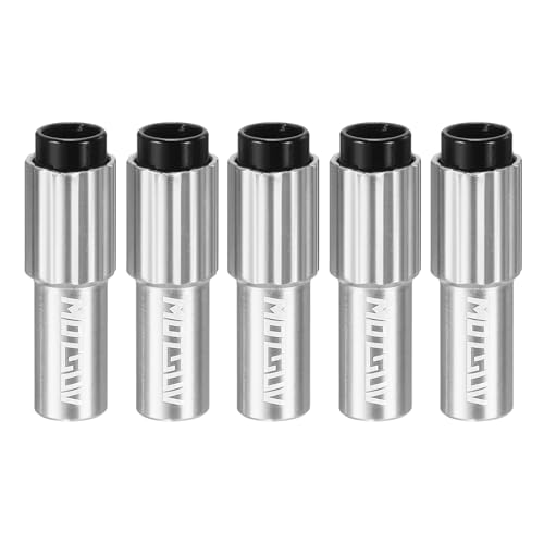 Image of sourcing map 5pcs Bike Inline Cable Adjuster Aluminum Alloy Brake Cable Gear Shift Connector Indexed Inline Cable Tension Adjuster Housing Screws for Mountain and Road Bikes, Gray