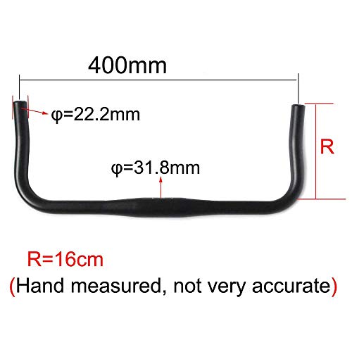 Upanbike 31.8Mm Bicycle Bullhorn Handlebar 400Mm 440Mm Bullhorn Bike Bar For Road Bike Fixed Gear Bike Mtb (31.8Mm*440Mm) #TOP1