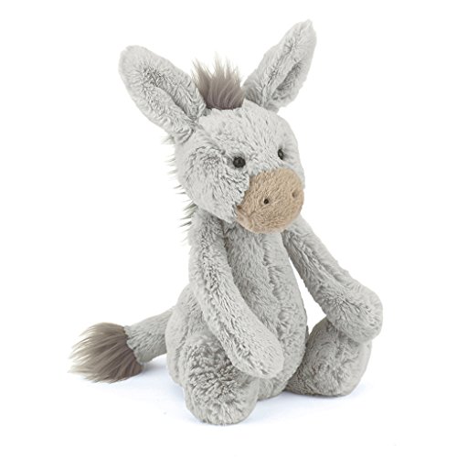 Jellycat Cuddly for A Child Bashful Donkey Medium BAS3DN