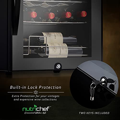 Nutrichef PKCWCDS285 28 Bottle Fridge | Dual Zone Chiller thumb #6