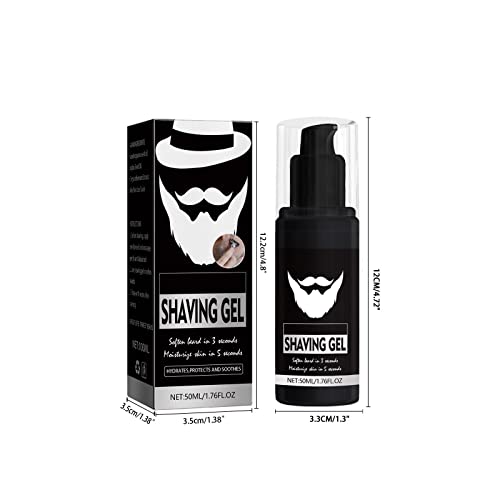 Deep Cleaning Shaving Gel For Men Shaving Softening Beard Mild And Refreshing Facial Care 50Ml Sweet Savings And Things Storefront (White, One Size) #TOP5