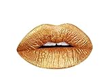 Aromi Gold Digger Metallic Liquid Lipstick, Bronze Yellow Lip Color with Shimmery Finish, Long-lasting Makeup, Handmade (Gold Digger)