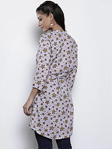 Image of One femme Women's Pleated Printed Tunic Shirt