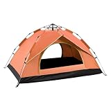 Tienda de campaña familiar extra grande, tienda de campaña instantánea impermeable para 2-4 personas con cubierta superior para actividades al aire libre