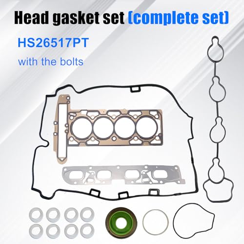 Image of Head Gasket Timing Chain Water Pump, for 2009-2017 Chevy Captiva Cobalt Equinox HHR Malibu, for Buick Lacrosse Regal Verano, for GMC Terrain, Pontiac 2.2 2.4L Engine, 9-4201S HS26517PT