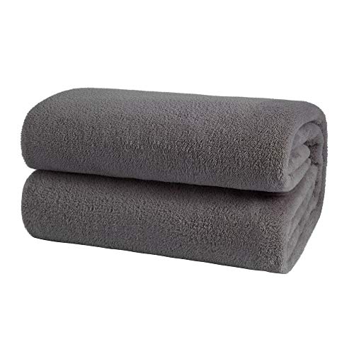 Mixibaby - Manta Extra Suave y cálida, 130 x 180 cm, Color Gris Claro