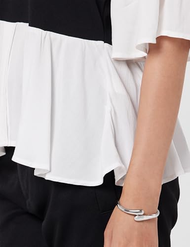 Image of Athena Lifestyle White Regular Sleeves Solid Casual Top