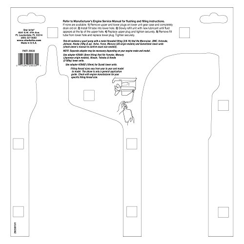 Star Brite Prem Lower Unit Lube Kit #TOP1