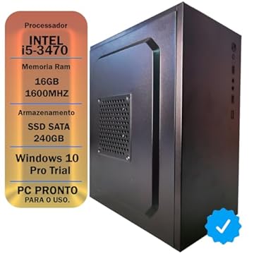 PC HOME OFFICE CORE I5 3470, 16GB DDR3, SSD 240GB