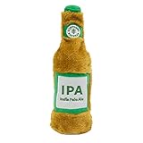 ZippyPaws Happy Hour Crusherz - Zippy Paws Dog Toy for Large and Small Dogs, Crinkle Dog Toy with No Stuffing, Squeaky Dog Toy Pack of 1, IPA Beer