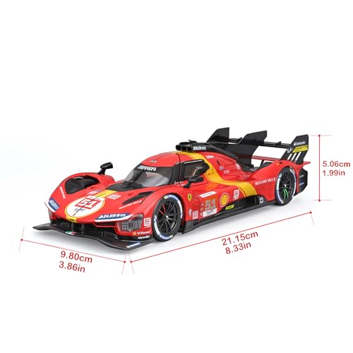 Bburago - Model Kit Ferrari 499P Lmh - Kit Di Montaggio Auto In Scala 1:24, Replica Dettagliata Della Vincitrice 24H Le Mans 2023, Licenza Ufficiale Ferrari, Età Consigliata 14+ Anni - 3