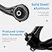 12PCS Front Upper Lower Control Arm (ONLY 2.4L) for Honda Accord 2003-2007, Acura TSX 2004-2008 w/Ball Joint Suspension Kit K640289 K640290 K80228 EV80210 ES80288 K90456 K90457 K620616 K620617