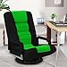 Buymoth Swivel Floor Gaming Chair w/Armrests,Folding Video Reclining Sofa w/6 Adjustable Position, Padded Backrest & Cushion, Lazy Lounger Couch for E-Sports, Reading, Relaxing, Watching TV, Green