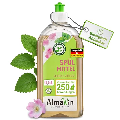 AlmaWin Lavavajillas – rosa silvestre melisse 500 ml