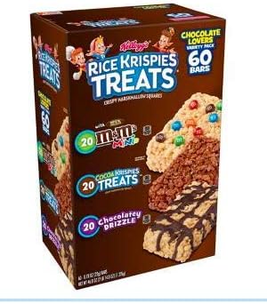Kellogg's Rice Krispies Treats Variety Pack, 60 ct./0.78
