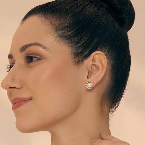 Image of Nistra 925 Sterling Silver Seaside Treasure Earrings | Gifts for Wife & Girlfriend | Stylish Luxury Jewelry for Women & Girls | With 925 Stamp & Certificate of Authenticity