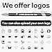 Archnano Custom Pens Bulk, Personalized Design Text, Logo, with Stylus Tip, Black Ink, Suitable for Corporate, Parties and Events