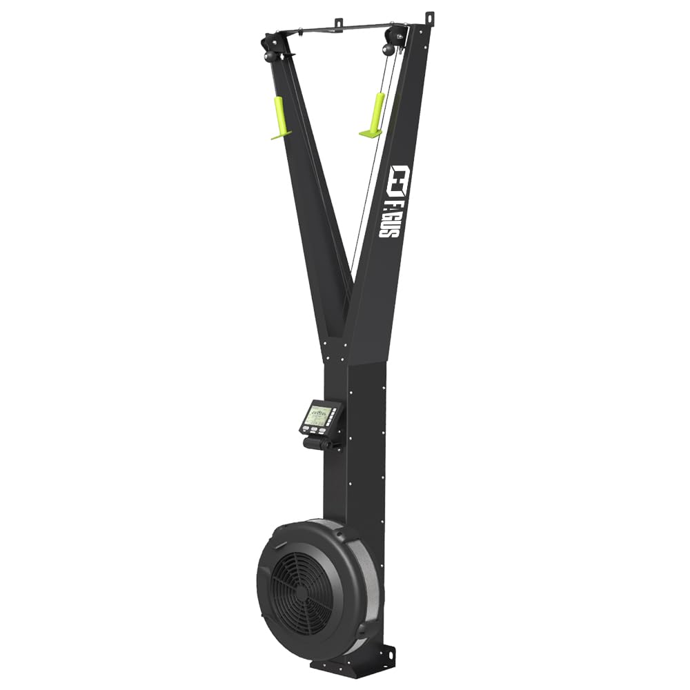 Wall Mounted Ski Exercise Machine,Indoor Cardio Training Exercise Machine,Ski Equipment,Air Resistance Ski Exercise Machine