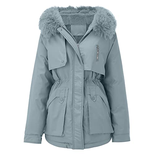 image for Szshaoye Quilted Jackets for Women Uk Women's Plus Size Thickened Down