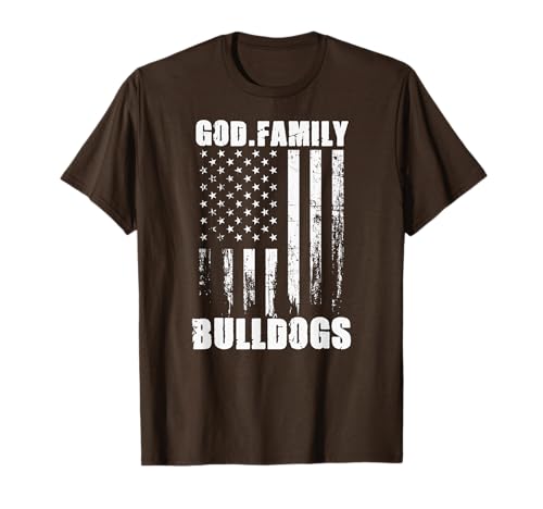 East Palestine Bulldogs God. Family. Vintage USA Flag T-Shirt