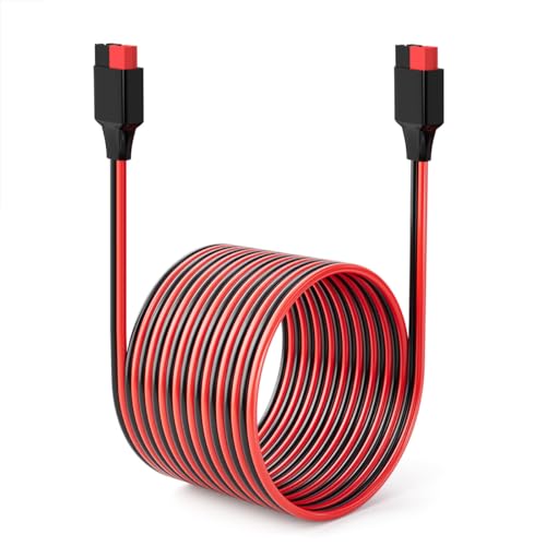 ELFCULB Cabo de extensão Anderson 12AWG 75FT 2 6 10 20 35 50 75 100FT cabo de extensão solar conecto