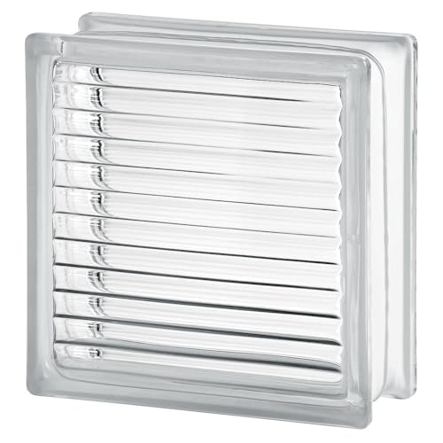 Seves Glass Block 1919/8 Paralline Glass Block