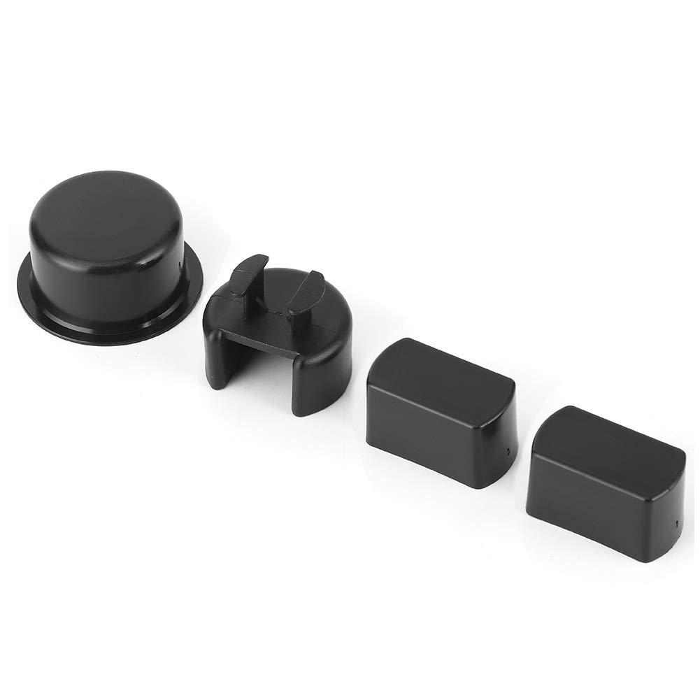 Plastic Black Tailgate Hinge Pivot Bushing Insert Kit Impact Resistant Replacement, 4pcs 38641 Tailgate Hinge Insert Set for F150 F250 F450 F550