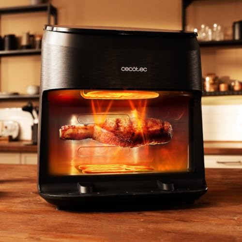 Miniatura 6 de Cecotec Freidora De Aire Sin Aceite 6,5l Plancha Grill Doble Resistencia Ahumador Integrado Air Fryer Cecofry Grill Smokin 6500. 2200w, Temperatura Regulable 40-200 C, 10 Menús