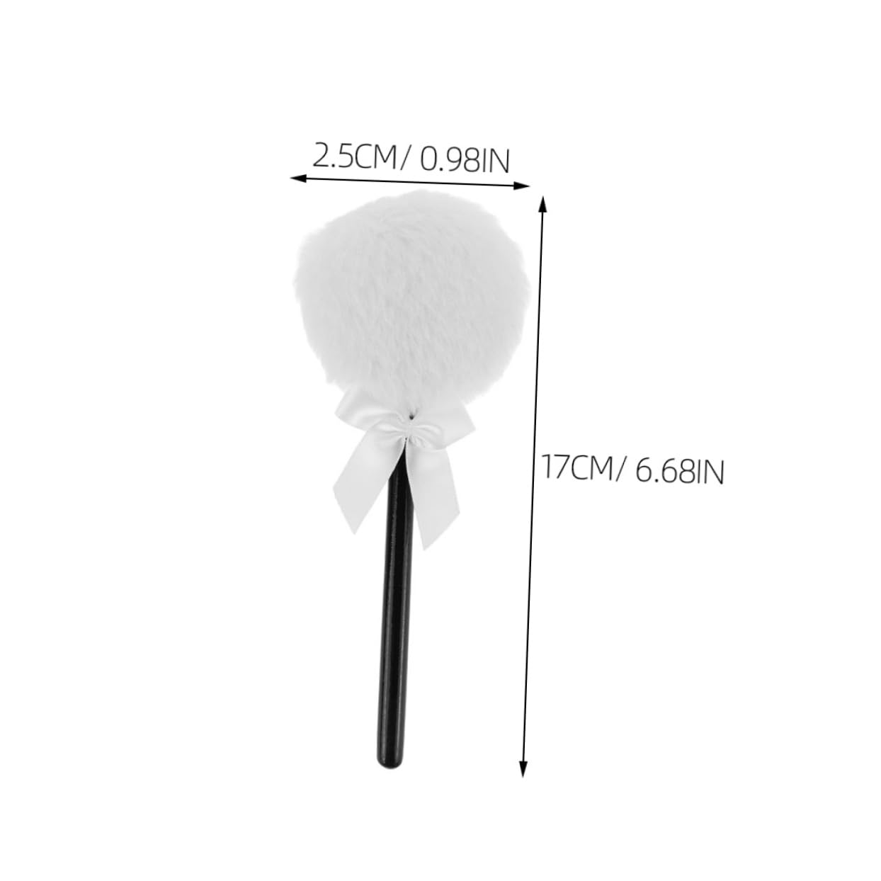 Long Hair Bowknot Makeup Puff 3pcs Set Soft Skin-friendly for Face Body Powder Application