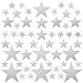 PREMYO 54 Estrellas Pegatinas Pared Infantil - Vinilos Decorativos Habitación Bebé Niños - Fácil de Poner Plata