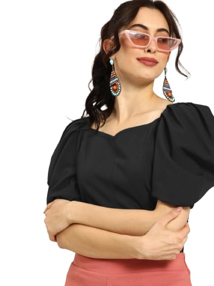 Image of Nefer Women's Solid V-Neck T-Shirt