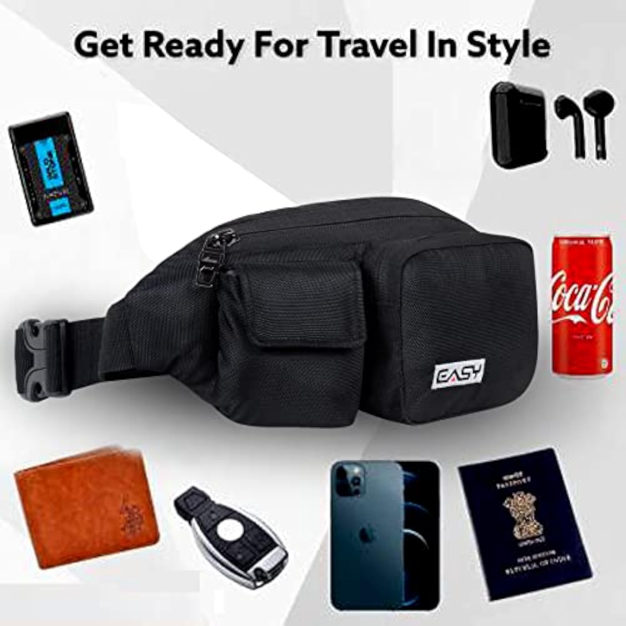 Multi Utility Sling Bag, Adjustable Waist Pouch for Travel