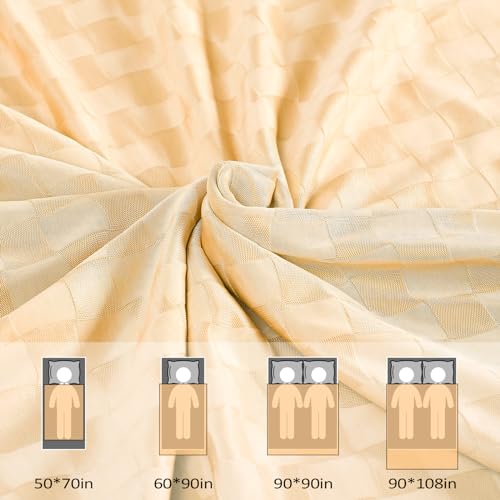 Topcee Cooling Blanket, Summer Cooling Blankets for Hot Sleepers, Arc-Chill Q-Max>0.5 Cool Fiber, Oeko-TEX 100% Certified, Soft, Breathable, Double-Side Bed Throw,Keep Cool for Adults Kids 90"x90" — view 6