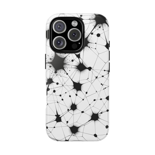 Coque iPhone 16 Pro rigide haut de gamme motif abstrait brillant