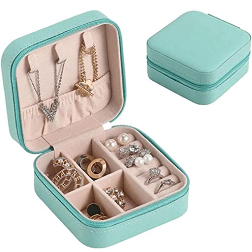 Hrippy Boîte à Bijoux Portable Mini Boucle d'oreille boîte de Rangement Voyage Bijoux Mallette de Rangement Accessoires boîte pour Les Femmes Cover