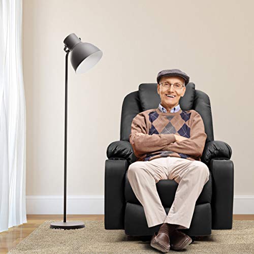 Giantex Power Lift Recliner Chair For Elderly, Faux Leather Electric Recliner W/Massage And Heating, 3 Positions, Side Pockets And Cup Holders, Usb Ports, Remote Control, Motorized Home Theater Seat #TOP6