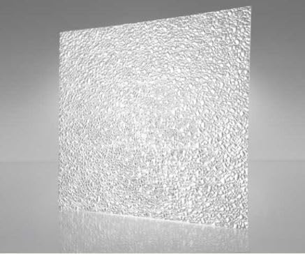 Fluorolite PlasticsClear Acrylic Cracked Ice Flat Panels for Kitchen | Replacement Light Panels | 0.070″ Thickness (22.5" X 46.5", Clear - 5 Pack)