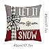 WMTBSRSW Christmas Snowman Pillow Covers 18x18 Inch Winter Pillow Case Vintage Christmas Xmas Winter Home Decor Living Room House Decorative Cushion Case for Sofa Couch (Mix All)