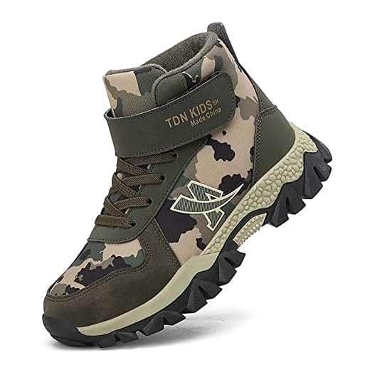 Garçons Bottes de Trekking Trail Enfans Chaussures de Randonnéet Bottes de Randonnée Filles Antidérapant Chaussures de Marche léger Extérieure Sneakers 30-39
