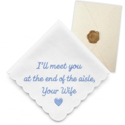 Lamyba Groom Gifts from Bride – Something Blue Gift for Groom, Wedding Gifts for Groom Embroidered...